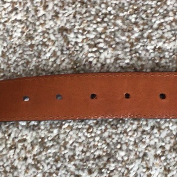 Alton Lane Italian Leather Belt Size 44 Black USA Made Classic Menswear - Picture 9 of 16
